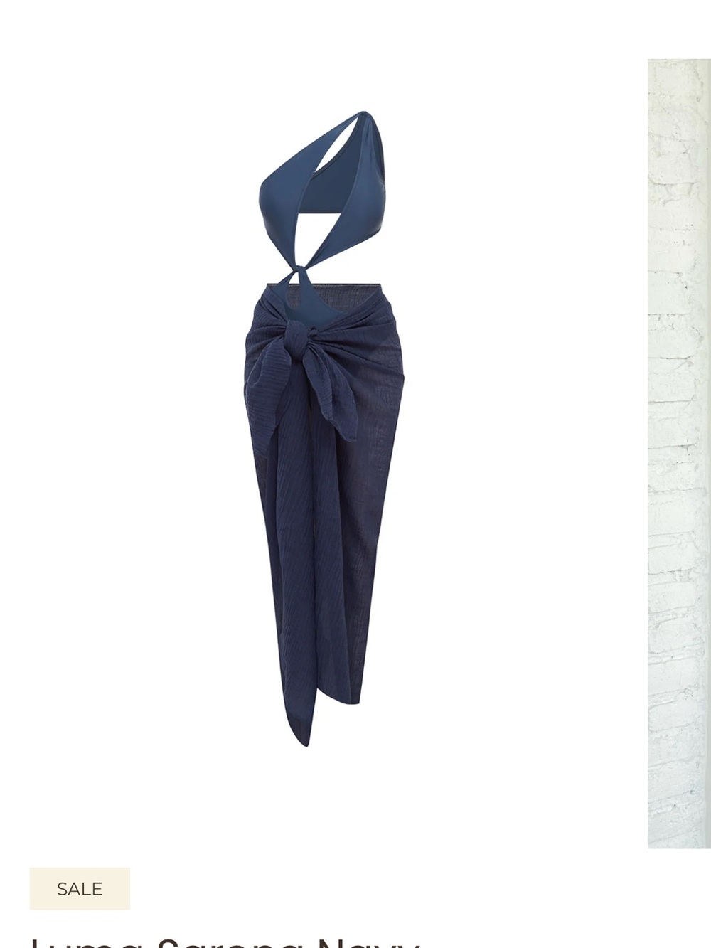 NWT Rogue Season Luma Sarong Navy - Picture 3 of 7